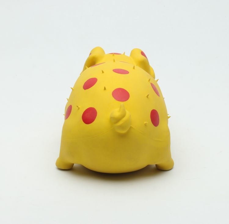 Non toxic pet toy eco-friendly Squeaky Pig Latex Toy with PP Cotton Stuffing