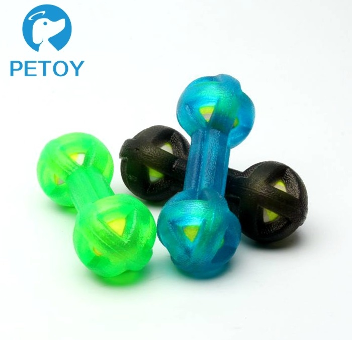 Dumbbell Large TPR Dog Toy Eco - Friendly Rubber Chew Toys For Dogs